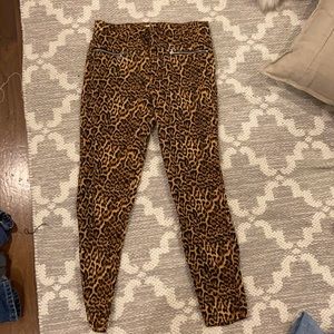 Zara cheetah print pants